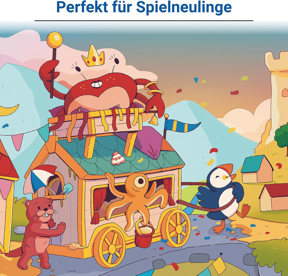 Ravensburger 24687 Burgundy Sandcastles – Spiel für Kinder ab 5 Jahren, für 2–4 Spieler