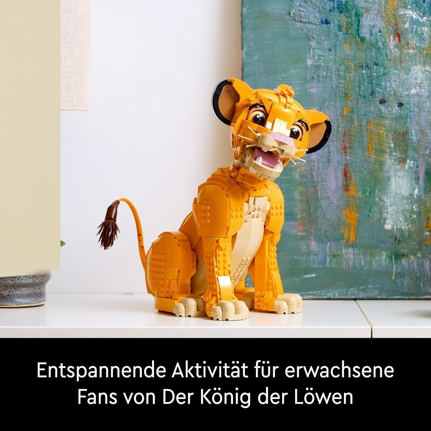 Lego – Disney Simba, der junge König der Löwen, Bauspielzeug zum Sammeln mit kreativen Tierfiguren, entspannende Aktivität für Erwachsene, Geschenkidee für Frauen 43247 Bausets Besuchen Sie den LEGO-Store