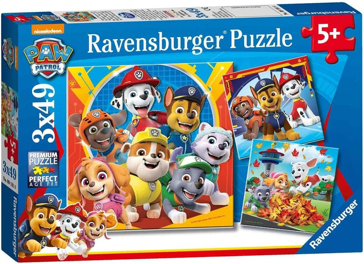 Ravensburger Puzzle für Kinder 3X49 Teile – Paw Patrol – Paw Patrol Puzzle Naty Shop Single