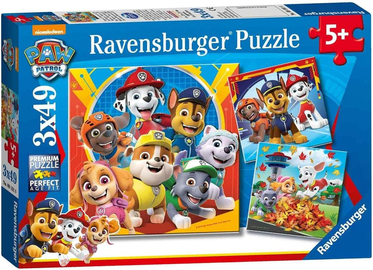 Ravensburger Puzzle für Kinder 3X49 Teile – Paw Patrol – Paw Patrol Puzzle Naty Shop Single