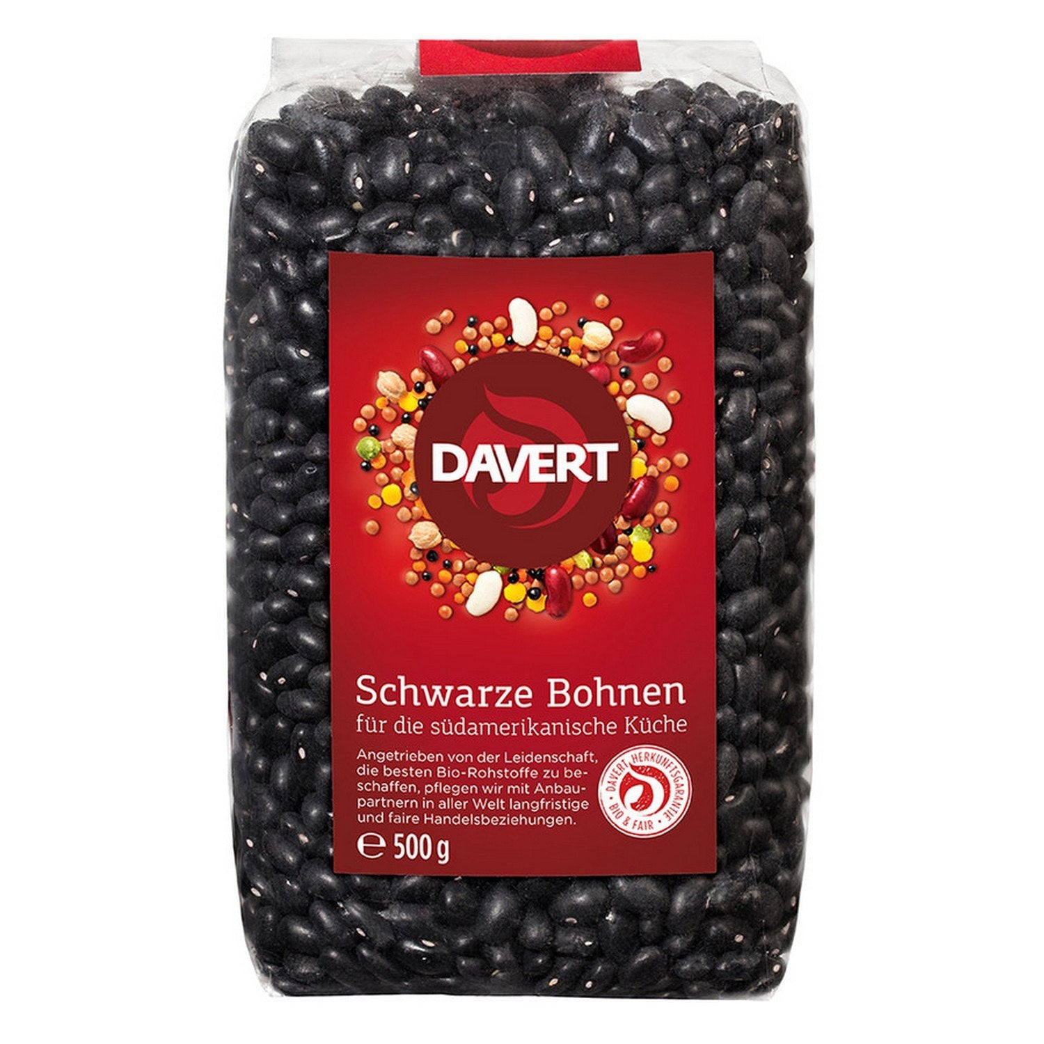 Davert schwarze Bohnen (1 x 500g)