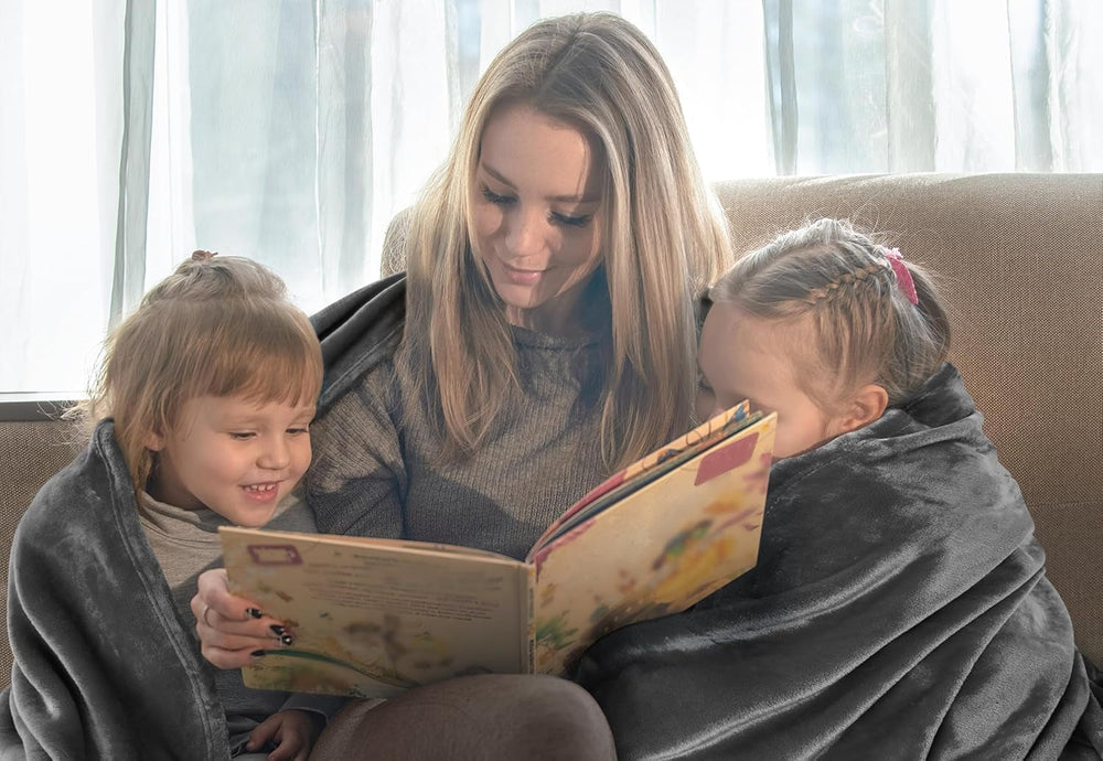 Utopia Bedding Gemütliche Fleecedecke [228 x 228 cm, Grau] Weiche, leichte, warme und flauschige Decke, bequeme und atmungsaktive Decke für Bett, Sofa, Couch, Betten und Decken. Besuchen Sie den Utopia Bedding-Store