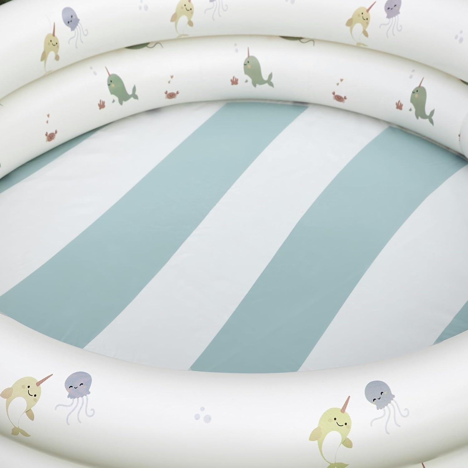 Miniland – Aufblasbares Babybecken 100 cm, kompaktes und sicheres rundes Babybecken