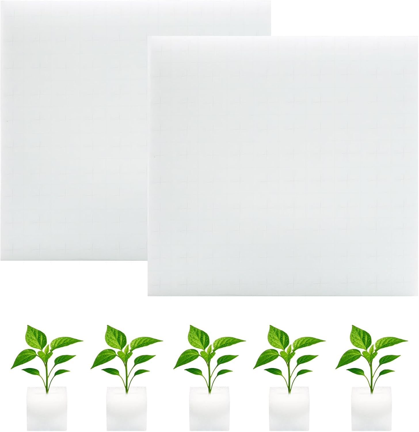 Steinwolle, Anzucht-Steinwolle, 2 Stück, Hydrokultur-Schwamm, 200 Stück nach dem Schneiden – Alternative für Gewächshaus, Samenkeimung und Heimgemüse