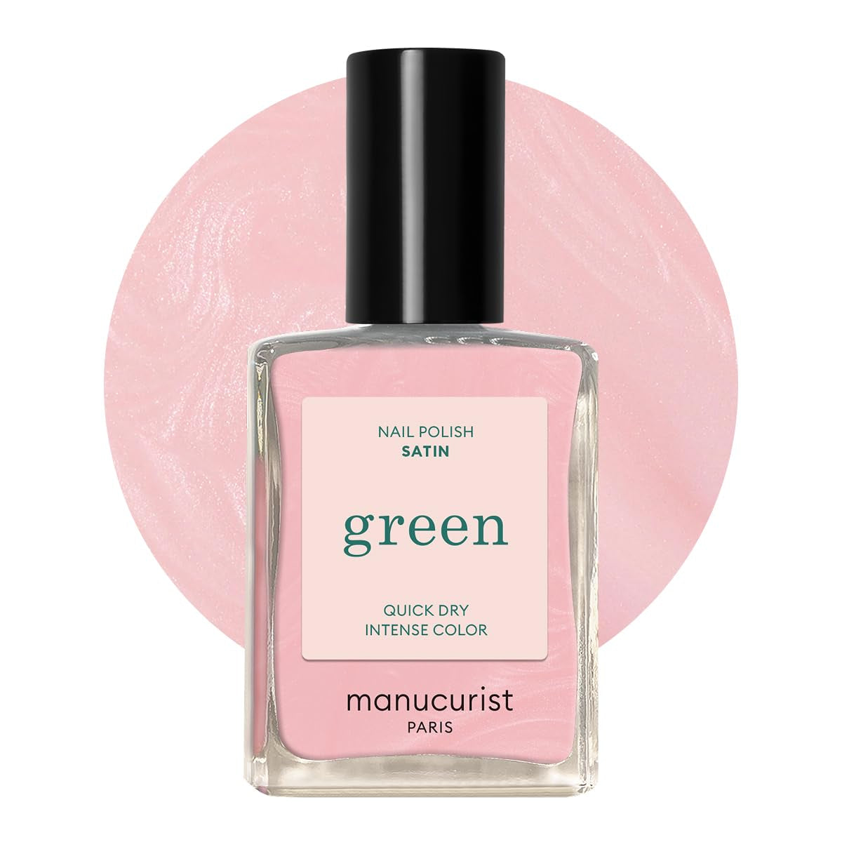 Manucurist Green – Rosy Beige Shell Beige Nagellack – Schnell trocknender Nagellack – DIY-Nägel – Vegan 12-Free – Pflanzenbasiert – Nagellack – Hergestellt in Frankreich