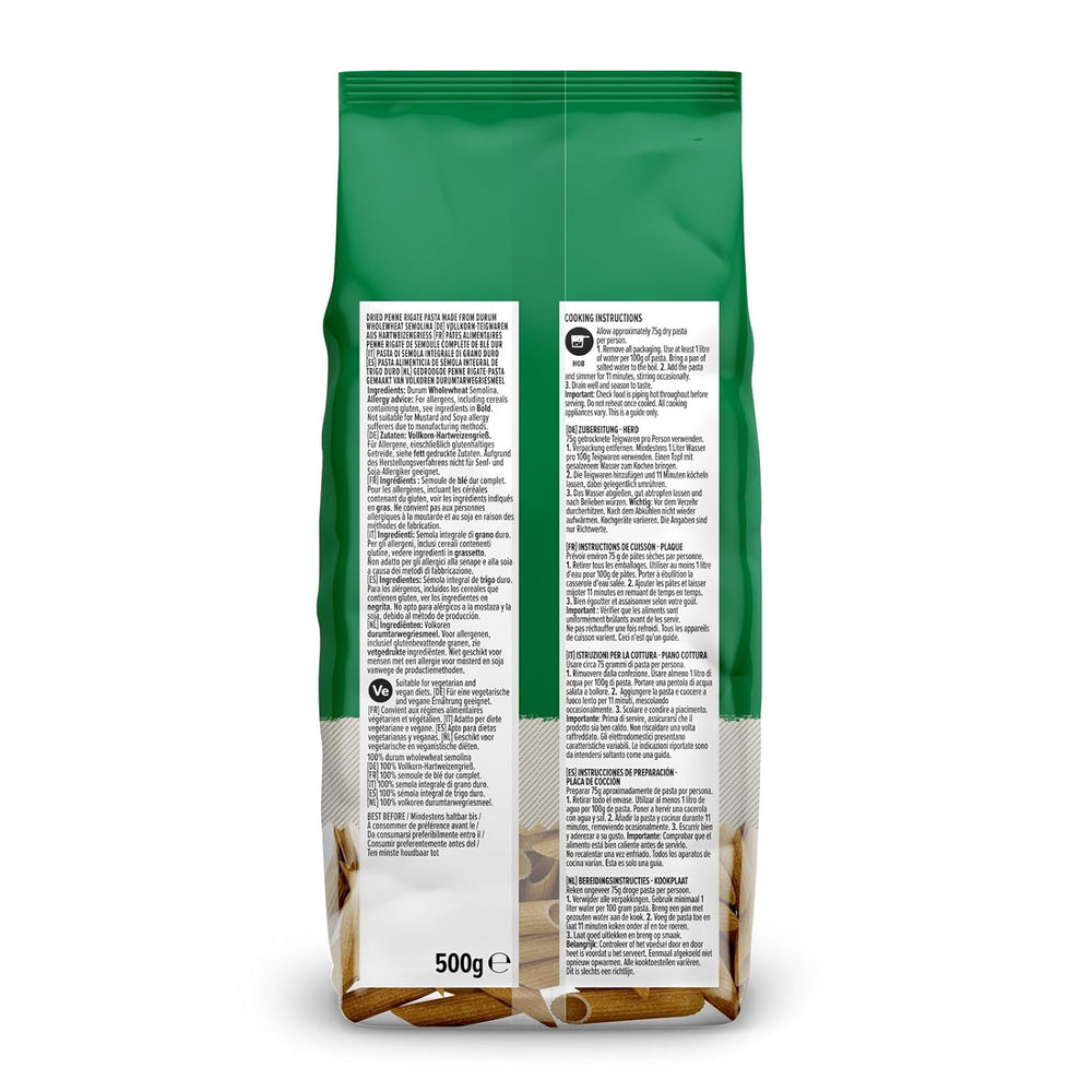 Vollkorn-Penne Rigate von Amazon, 500g