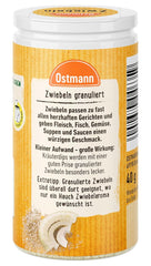 Ostmann Gewürze - Zwiebeln gekörnt | Zwiebelpulver zum Würzen herzhafter Gerichte | 40 g in recyclebarer Dose