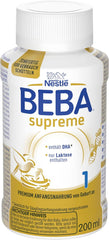 BEBA Nestlé BEBA SUPREME 1 Säuglingsnahrung: Trinkfertige Flaschen mit Omega 3, 1 Packung (1 x 200 ml)