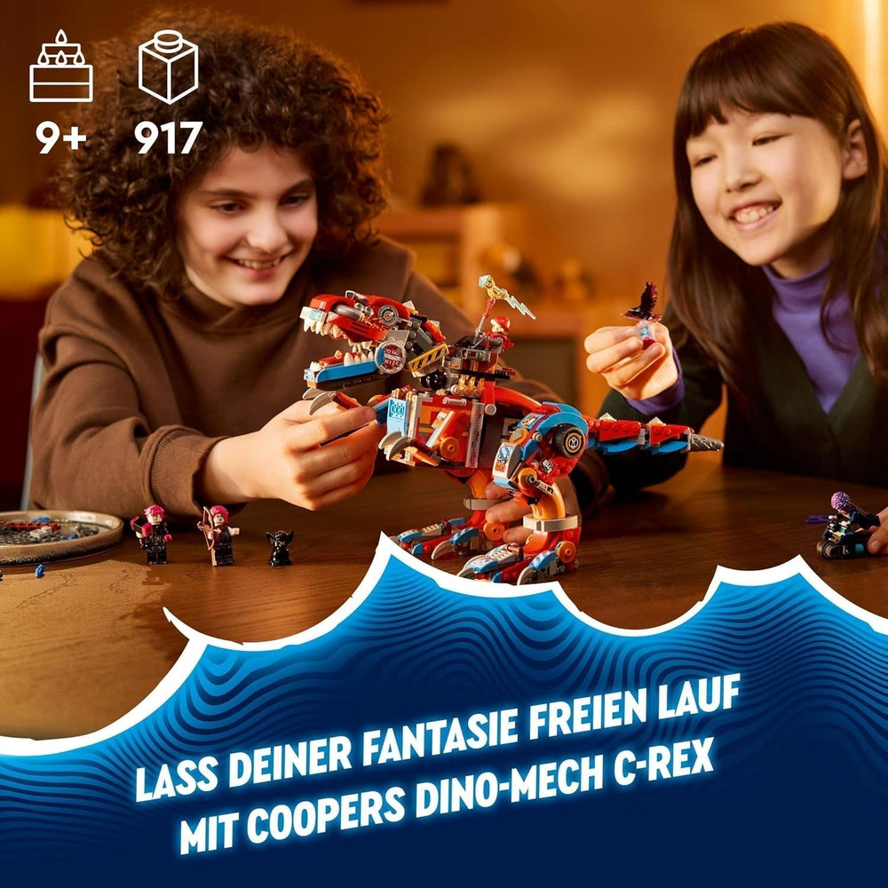LEGO Dreamzzz 2-in-1 Coopers Dino-Mech C-Rex Spielzeug Pterodaktylus T.Rex Actionfigur für Jungen und Mädchen Kreatives Spielzeug-Abenteuerset Geschenk für Kinder ab 9 Jahren 71484 Bausets Beuche den LEGO-Store