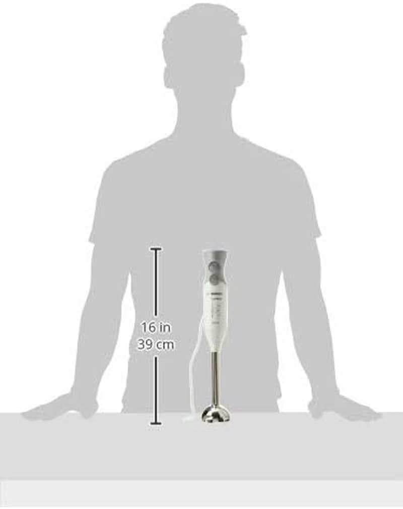 Bosch Stabmixer Ergomixx MSM66110, Edelstahl-Mixfuß, Mix- Und Messbecher, 2 Geschwindigkeitsstufen, Leichtes Gehäuse, 4-Klingen-Messer, Einfache Reinigung, 600 W, Weiß/Grau Kitchen Naty Shop