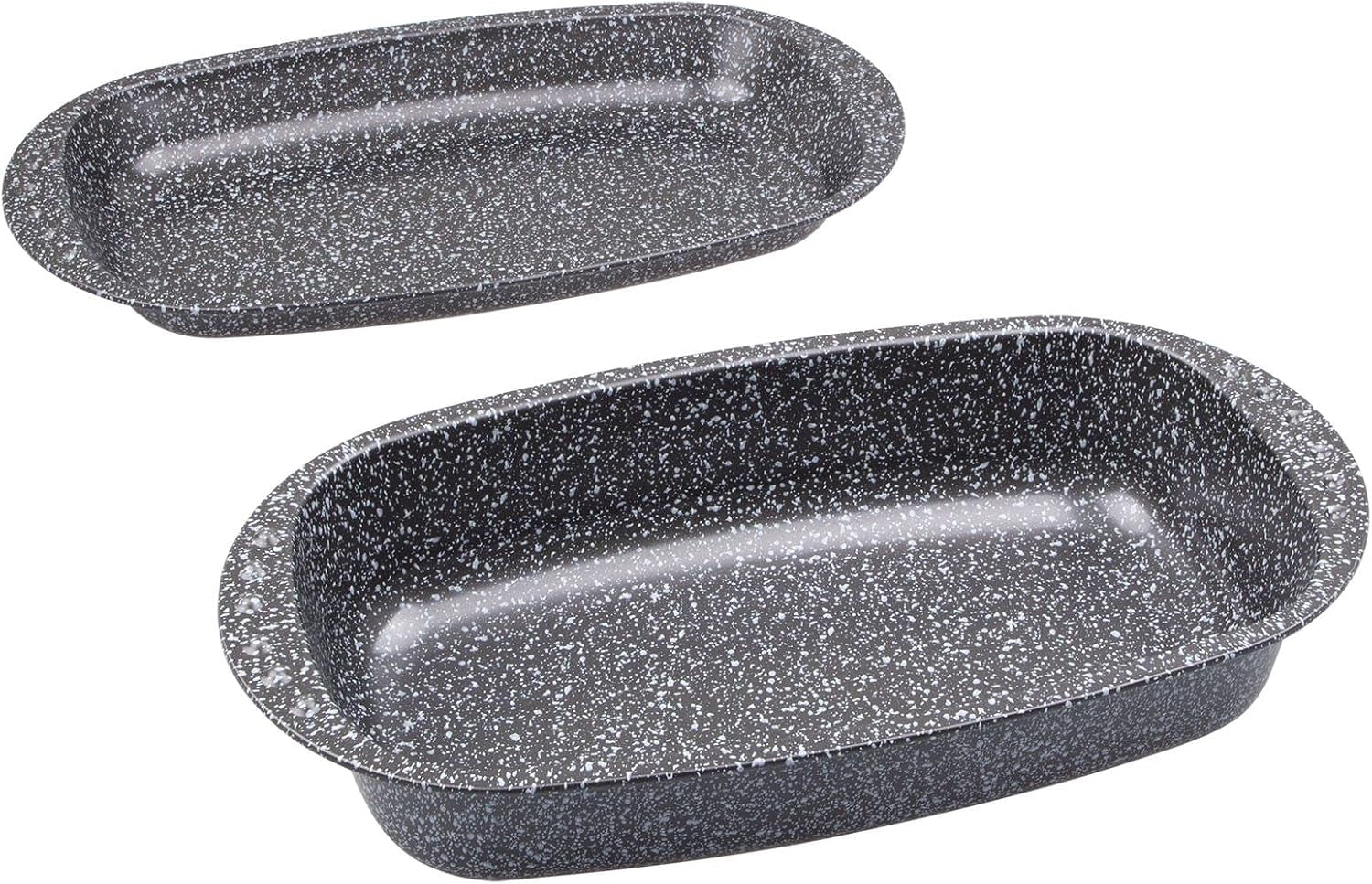 C|H|G Brotback- Und Bratenform Mit Deckel „Granito“, Skandia Xtreme Plus: 4-Fach Antihaftbeschichtung in Granitoptik, 37 X 20 X 7 Cm, Made in Germany Formen und Bleche zum Backen Naty Shop