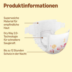 Amazon Ultra Dry Windeln, Größe 3 (4–9 kg) – Monatsbox, Weiß, 172 Stück (2 Packungen à 86 Stück) (ehemals Mama Bear, identisches Produkt)