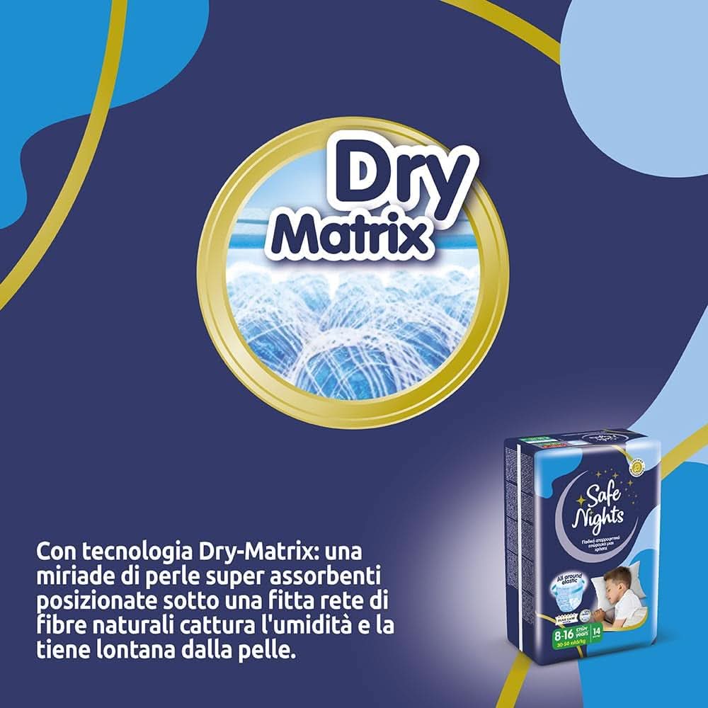 Safe Nights Boy, Windeln für die Nacht, verschiedene Größen Mutter und Kind Naty Shop