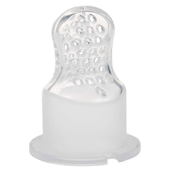 Nuby - Hrănitoare de fructe din silicon Nibbler - Hrănitoare de fructe pentru bebeluși de 6 luni și copii mici - Inel de dentiție pentru fructe, legume și piure - Fără BPA - Roz - 6+ luni