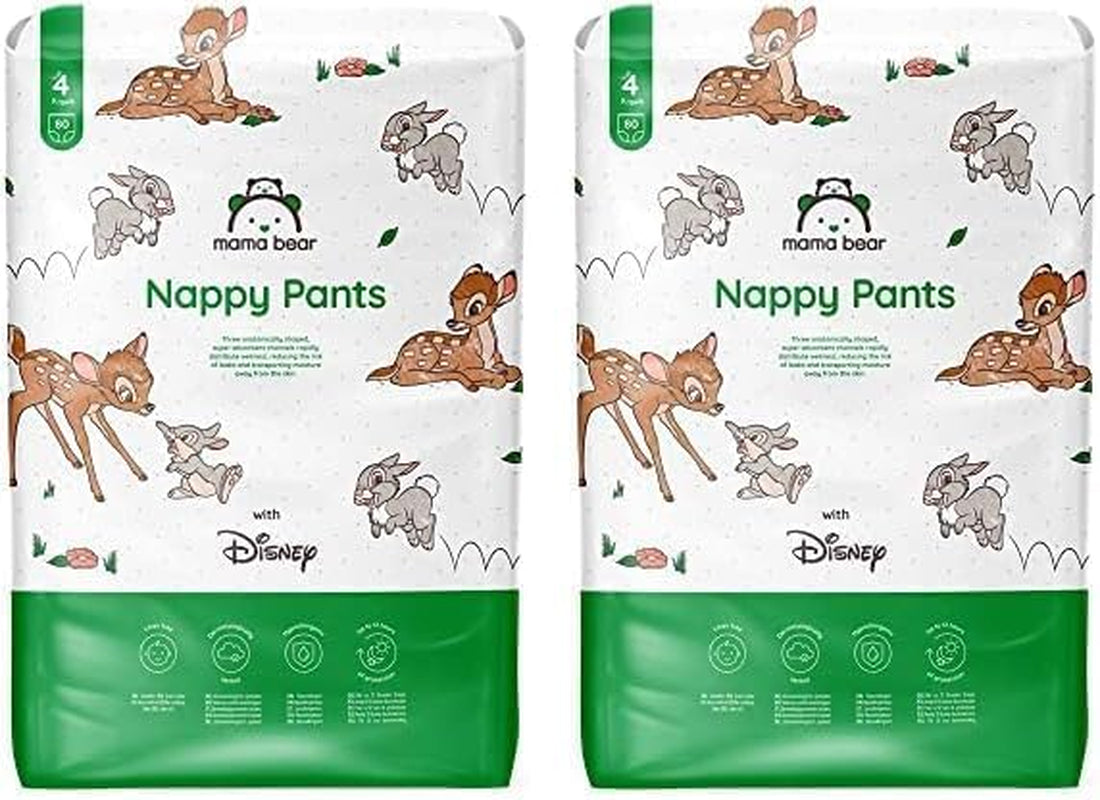Amazon-Marke: Mama Bear Disney Größe 6 (15+ kg) – Monatspackung, Weiß, 120 Stück (2 Packungen mit 60 Stück)