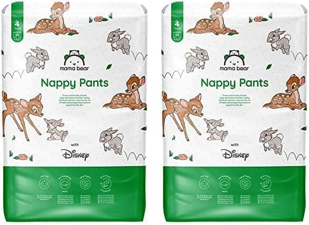 Amazon-Marke: Mama Bear Disney Größe 6 (15+ kg) – Monatspackung, Weiß, 120 Stück (2 Packungen mit 60 Stück)