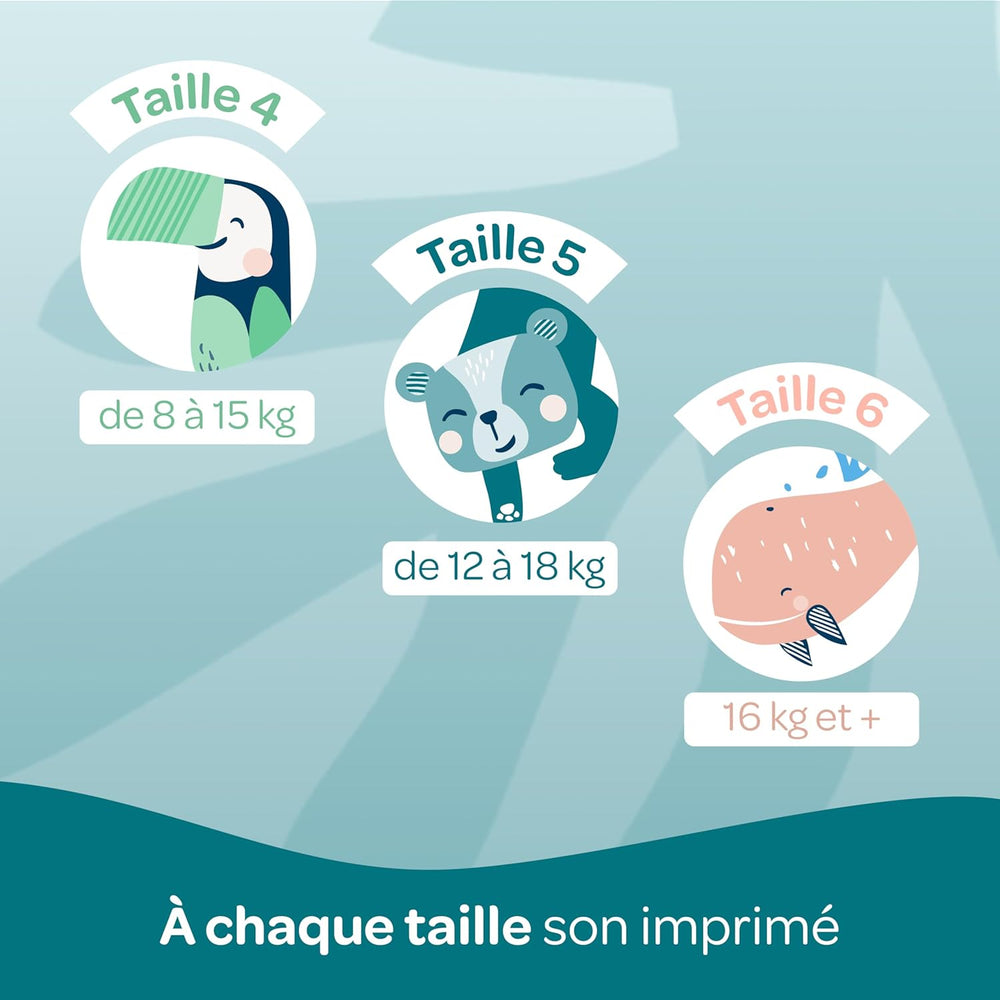 BIOLANE – Kurze Windeln – Größe 5 (12–18 kg) – 12 Stunden Dichtigkeit – 1 Monatspackung – 120 Windeln – ökologisch