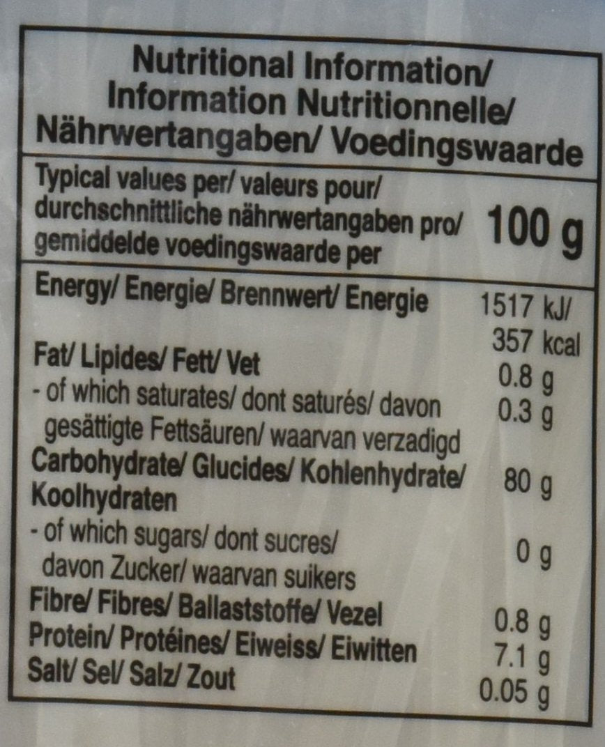 Hahnreisnudeln, 3 mm, Güteklasse 1 (1 Packung x 375 g)