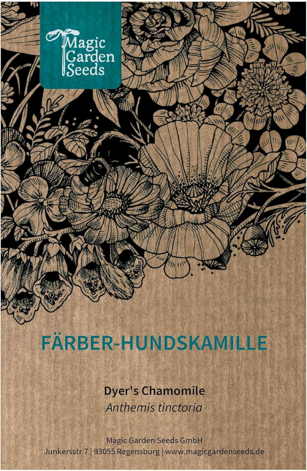 Färberkamille (Anthemis tinctoria) – etwa 800 Samen der traditionellen Färberpflanze und mehrjährigen Wildblume