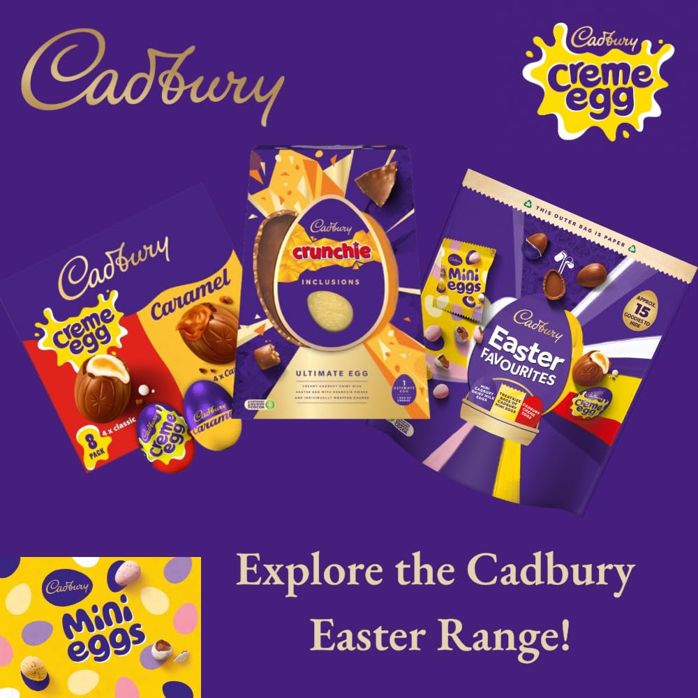 Stabiler Beutel mit kleinen Schokoladeneiern (80g) in einer knusprigen Zuckerdose (Osterformen)