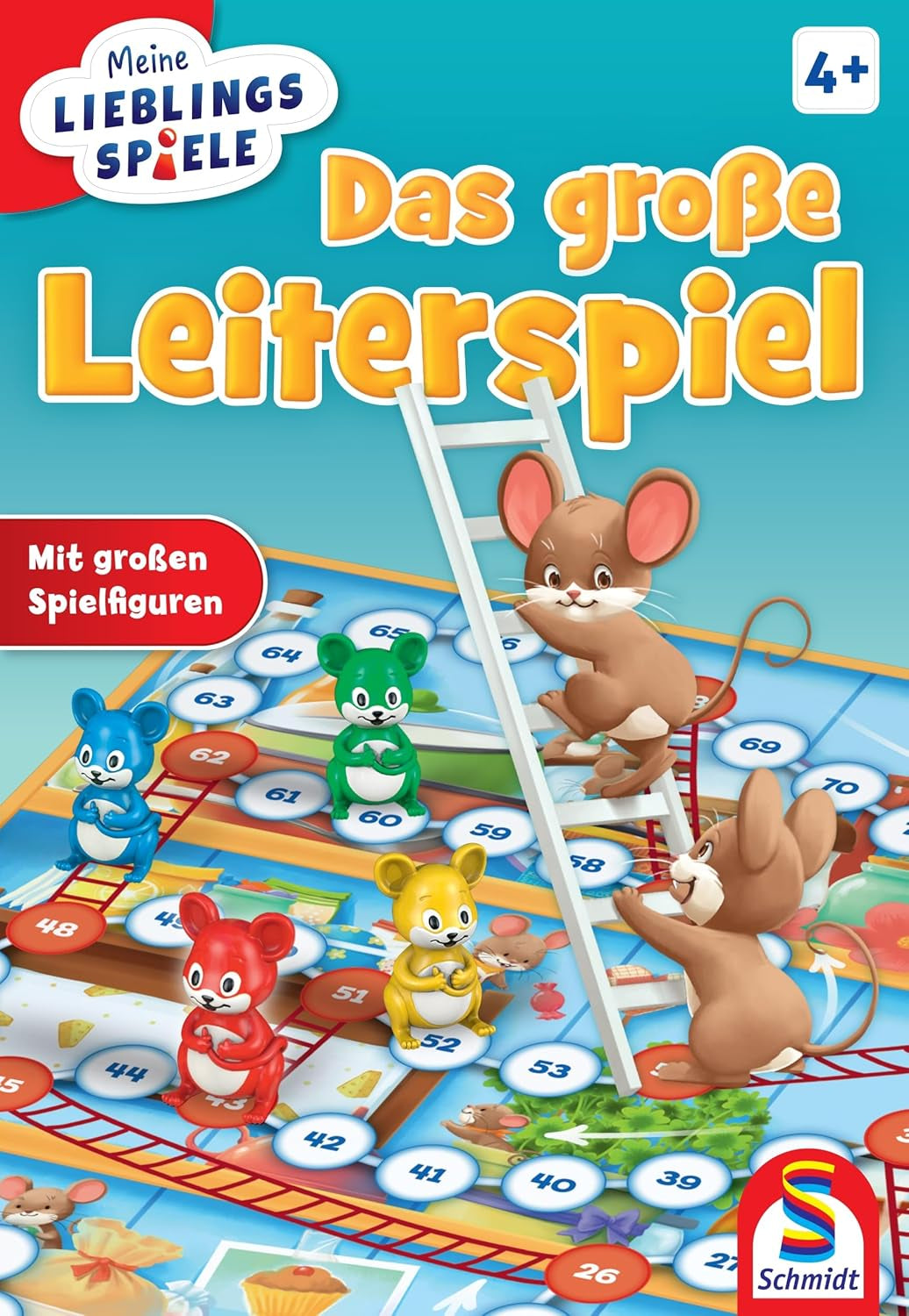 Schmidt Spiele 40553 Großes Leiterspiel, Spiel für Kinder, 52 x 36 cm