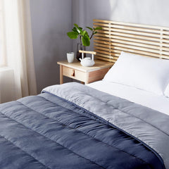 Pikolin Home - Wendedecke 300 G - Zweifarbige nordische Füllung - Für Bett 105 - bequem, warm, atmungsaktiv, grün, 180 x 260 cm Steppdecken und Steppdecken Naty Shop