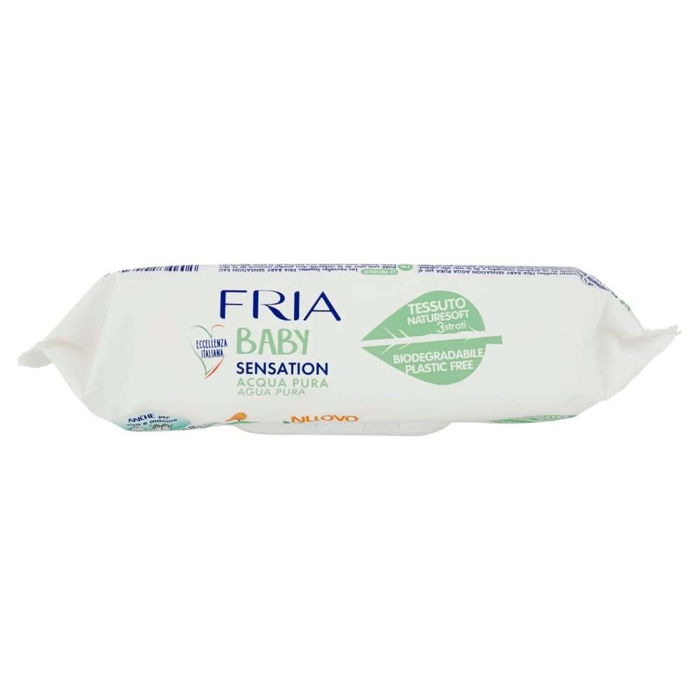 Baby Sensation Windelwechseltücher mit reinem Wasser, 98 % gereinigte Wasserformel mit hautreinigender Wirkung, dermatologisch getestet, Sparpaket Baby Wet Wipes Naty Shop