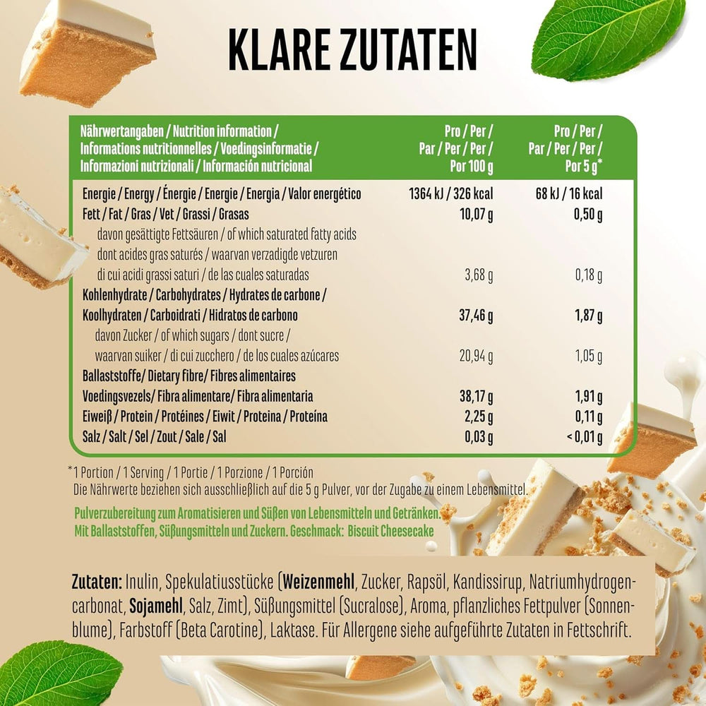 Keks-Chessecake-Geschmackspulver mit vielen Stücken – 250 Gramm Naty Shop Flavours