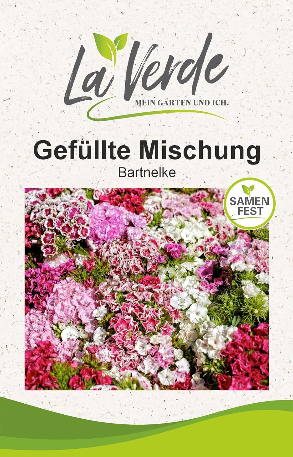 La Verde MEIN GARTEN UND ICH. Tagetes Bonita Blumensamen mischen für ca. 100 Pflanzen, langblühende Ringelblumen, gefüllte Blüten, gentechnikfreie Samen