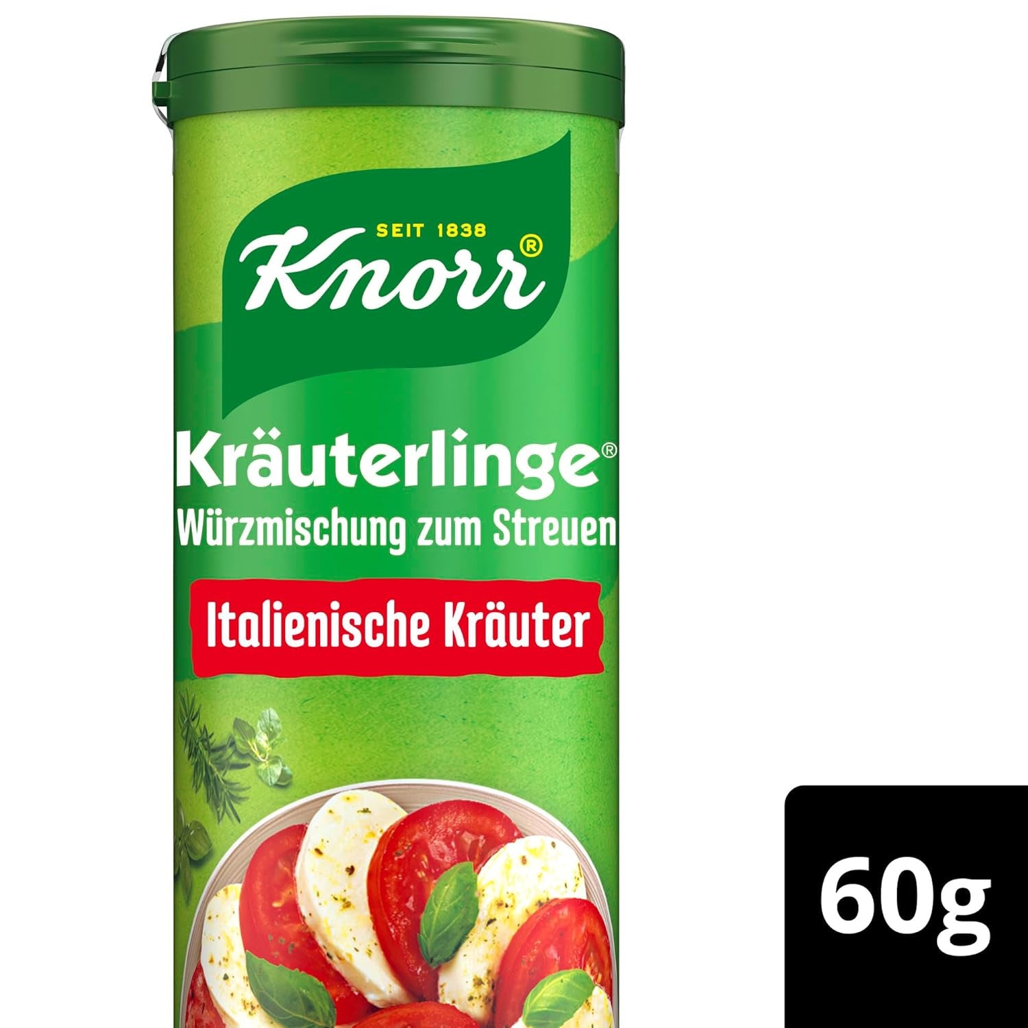 Knorr Kräuterlinge Italienische Kräuterwürzmischung zum Streuen für Pasta, Gemüse oder einen Salat 60 g