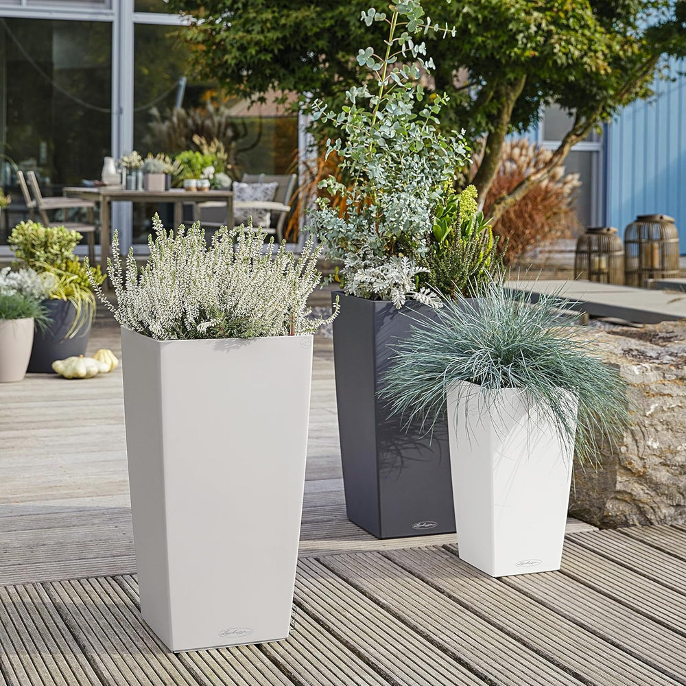 LECHUZA CUBICO Culoare 30 alb 13130, 29,5x29,5x56,5 cm