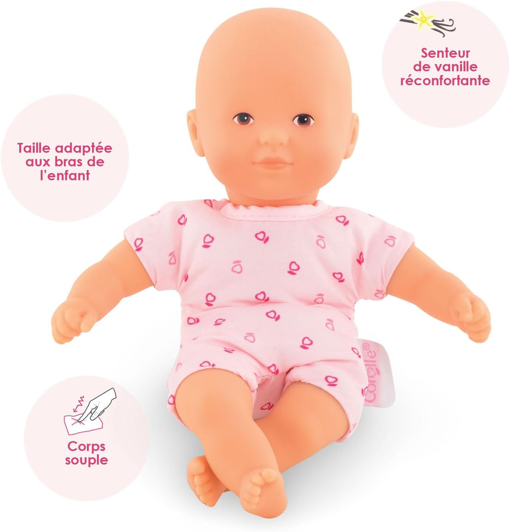 Corolle 9000120130 – Mon Premier Poupon Mini Calin 20 cm, französische Puppe mit Charme und Vanilleduft
