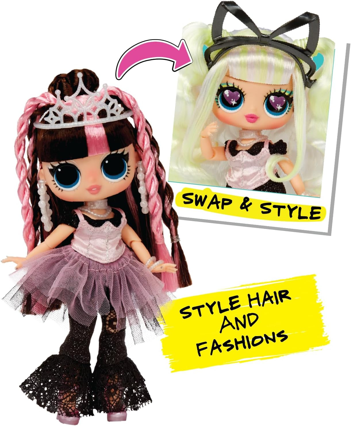 LOL. Surprise Tweens Surprise Swap Series - Bronze-2-Blonde Billie - Modepuppe mit mehr als 20 Überraschungen inklusive Styling-Kopf und toller Mode und Accessoires - ideal für Kinder ab 4 Jahren