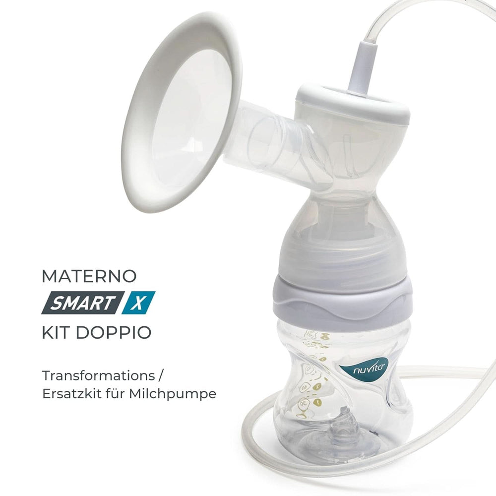 Nuvita Efficient Doppelpumpenset für Materno Smart X - 1287KDX | Komplettes Zubehörset, Anti-Kolik-Flasche, zugelassen von Aio Accesorii Hrana si Alattare Bebe Naty Shop