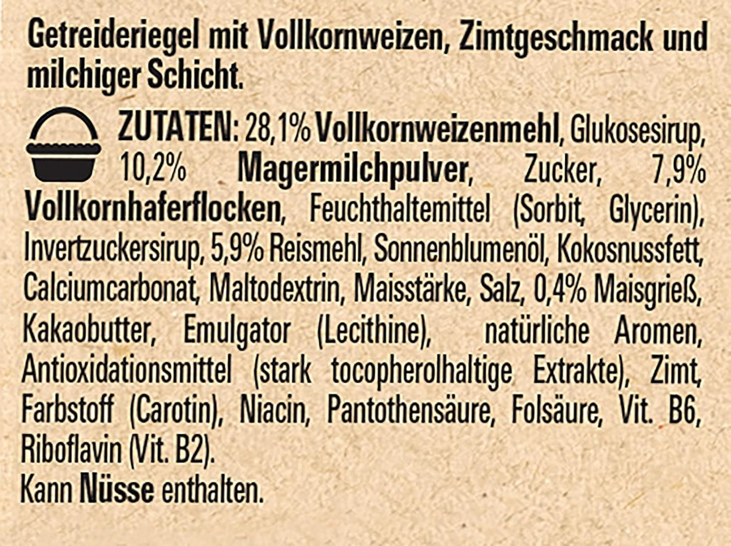 NESTLÉ CINI MINIS Zimtriegel, knuspriger Vollkorn-Kalzium-Snack, 8er-Pack (je 4 x 25 g)