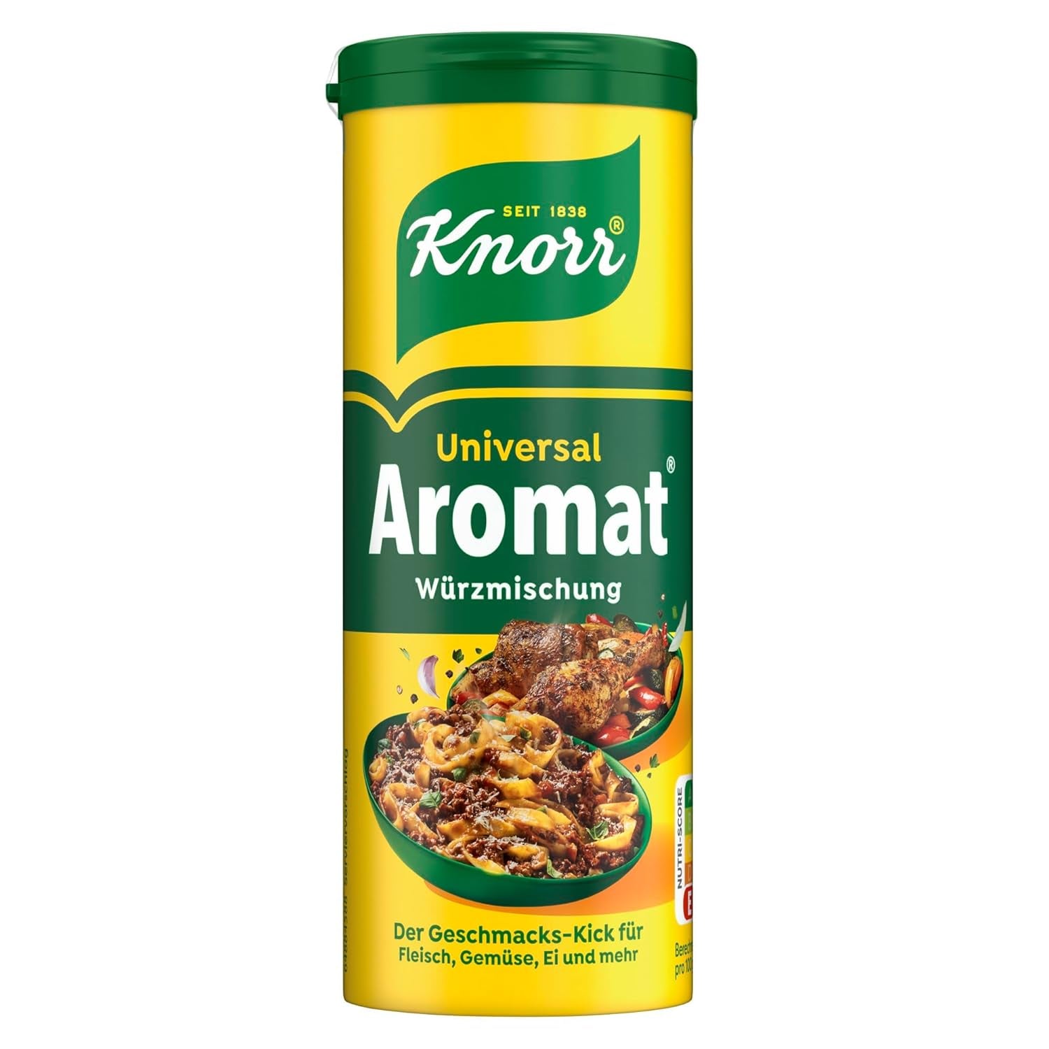Knorr Würzmischung Universal Aromat für schnelle Gerichte zum Würzen und Würzen von Fleisch, Gemüse, Saucen und mehr 100 g