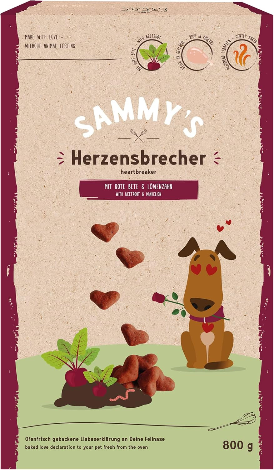 Sammy's Müsli-Münzen | Knusprig gebackene Snacks für Hunde | 5 Körner-Müsli-Münzen für Ihren großen pelzigen Freund (30 kg+) | 1 kg