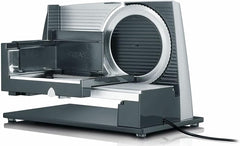 GRAEF SKS S32000, feliator electric argintiu cu carcasă complet metalică si placă de bază din sticlă Rasnite si Feliatoare Naty Shop