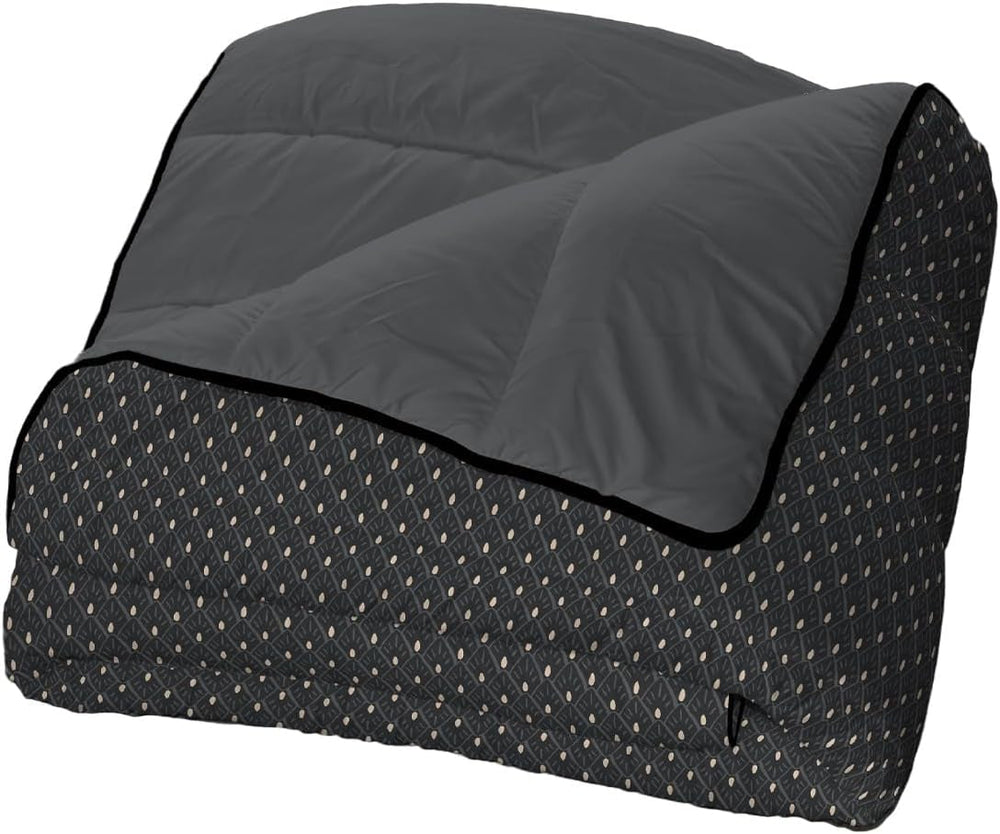 Bleu Câlin Bedruckte 1-Personen-Hermance-Steppdecke, Polyester, blau/grau, 140 x 200 cm Steppdecken und Steppdecken Naty Shop