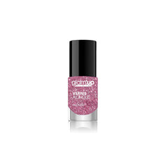 Glam'Up Paris, ultraglänzender, langanhaltender, schnell trocknender Nagellack, Nr. 129, rosa Glitzer
