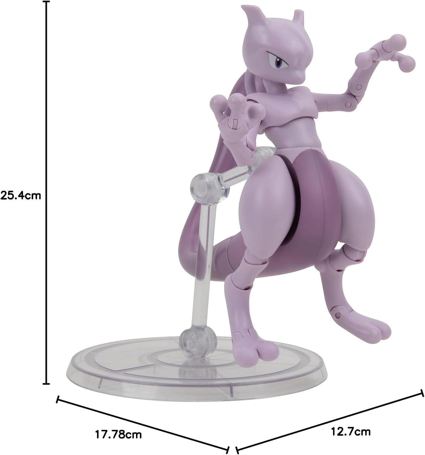 Pokémon Pkw2417-15Cm Figur auswählen – Mewtu Offizielle bewegliche Figur Actionfiguren Naty Shop