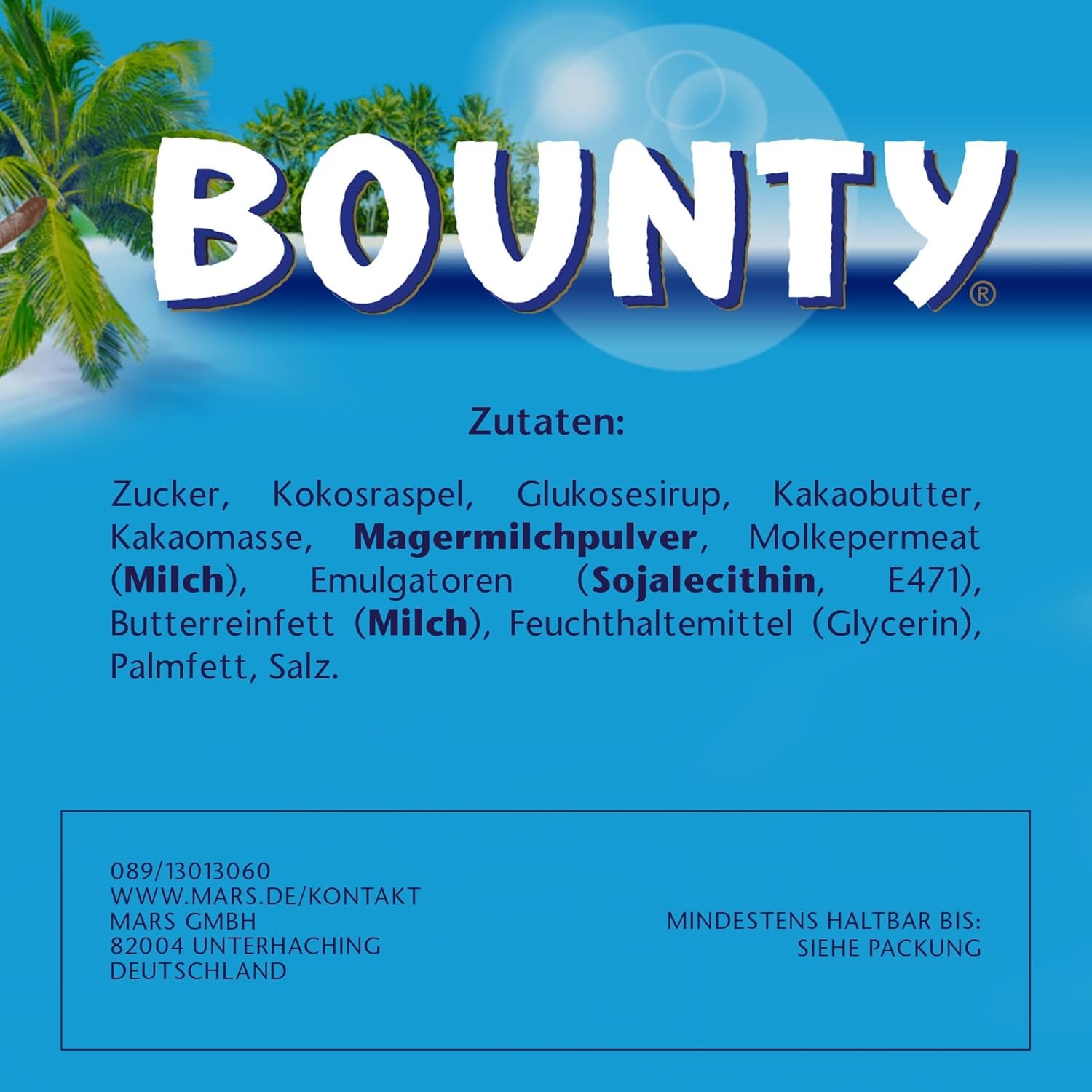 Bounty-Schokoriegel | Kokosnuss und Schokolade | Verschiedene Packungsgrößen