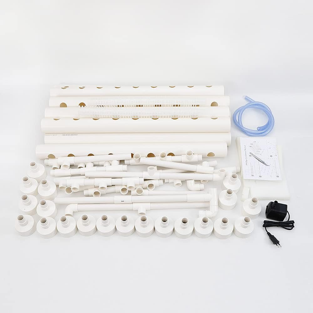 Pflanzen Pflanze Hydroponic System Grow Kit 90 Plant Sites Drei Layer Satz GemüSe Tool Garten Systeme Plant Gemüse Hydrokultur Hydroponische Garden Hydroponik Anbausystem PflanzpläTzen 3Schicht