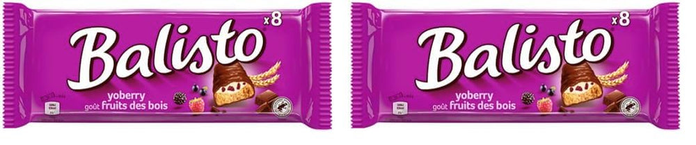 Balisto Chocolate Pack Bulk, Yoberry-, Müsli- und Joghurt-Schokoriegel, 8 x 18,5 g, Schokolade, Müsliriegel, Schokoladen-Großpackung (148 g)