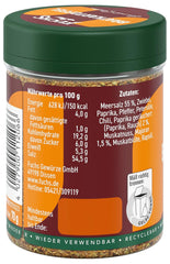 Fuchs Gourmet Selection Klassisch/Heimisch – Bratkartoffel Gewürzsalz, nachfüllbares Kartoffelgewürz, Salz zum Würzen von Brat- & Ofenkartoffeln, Pommes Frites & Co, vegan, 70 g