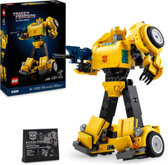 LEGO Icons Transformers Bumblebee, Roboter-Actionfigur zum Sammeln für Erwachsene, Filmbauset für Science-Fiction-Fans, kann in ein Auto verwandelt werden, Abenteuerspielzeug 10338 Bausätze Besuchen Sie den LEGO-Store Standardtitel