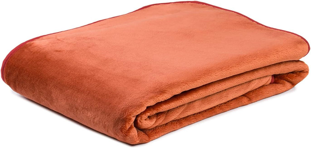 Gözze - Premium Cashmere-Feeling Wohn- und Kuscheldecke, 500 G/M², 180 x 220 cm – Senf
