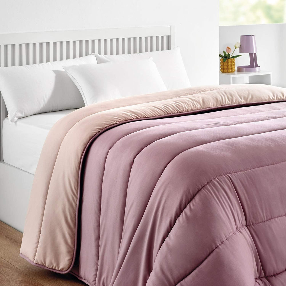 Pikolin Home - Plapumă reversibilă 300 G - Umplutură nordică bicoloră - Pentru pat 90 - confortabilă, caldă, respirabilă, verde, 150 X 220 cm Plapumi si pilote Naty Shop