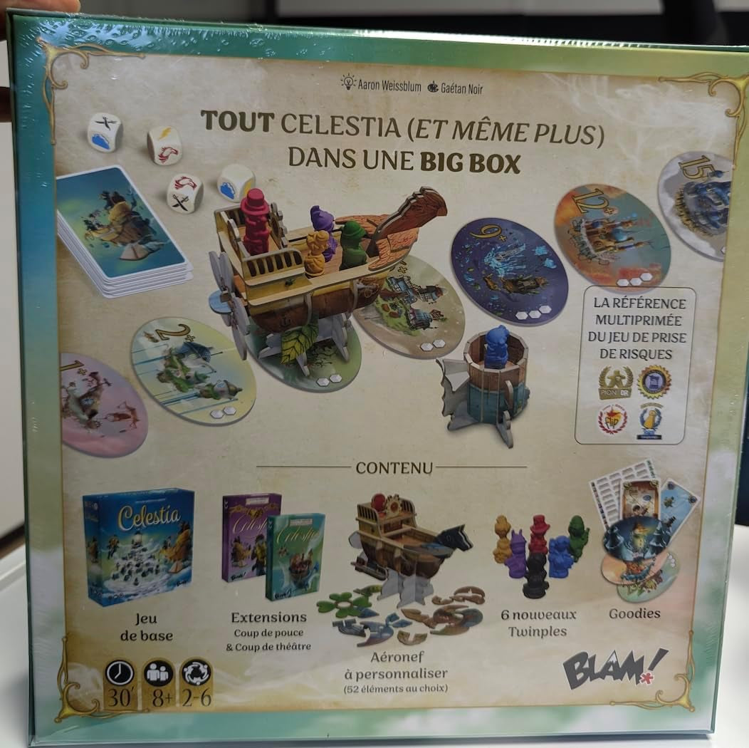 Beschuldigen! Celestia Big Box • Komplettes Basisspiel für Sammler + 2 Erweiterungen, Familienbrettspiel – für 2 bis 6 Spieler – ab 8 Jahren – 30 Minuten