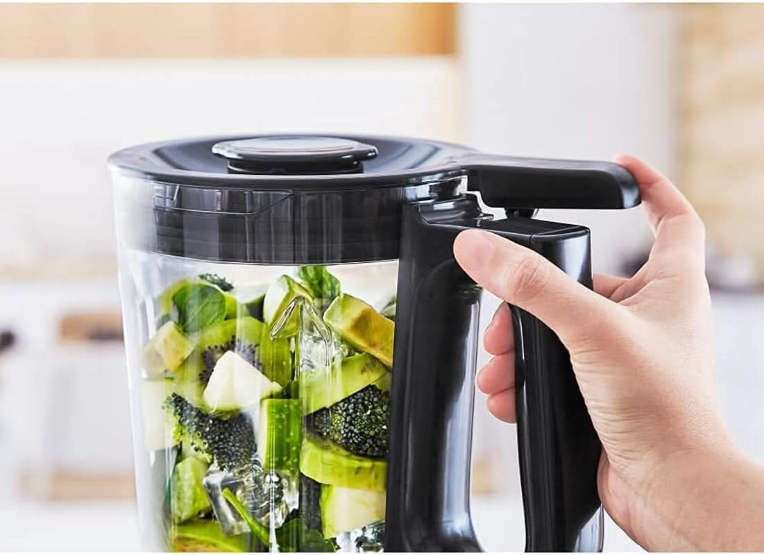 Krups Highspeed - Standmixer Infinymix KB9158 | 1600 W | 5 automatische Programme + manuelle Einstellung | Tritanbehälter | inkl. Rezeptheft | Smoothies, Shakes, Crushed Ice | Schwarz Kitchen Naty Shop